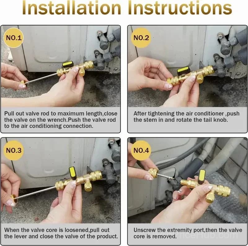 Professional AC Valve Core Remover & Installer Kit - View 6