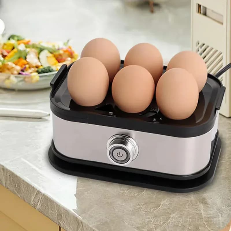 Multifunctional 110V Egg Steamer with Clear Lid, No Opener - View 5