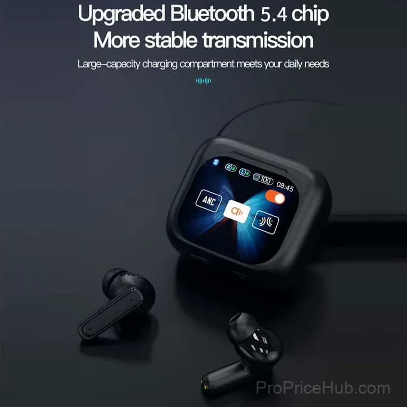 Touch-Control Bluetooth Headset with Clear Sound, Black - View 7