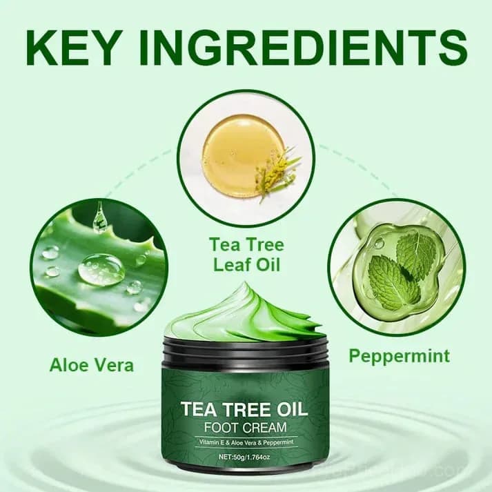 Soothing Aloe Vera & Tea Tree Foot Moisturizer, 2-Pack - View 5
