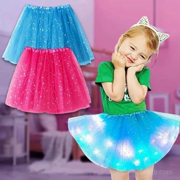 Princess Glow LED Skirt – Soft Safe Stretchy - View 5