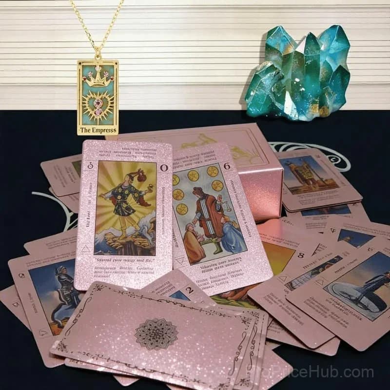 Rose Gold Tarot Card Deck with Guide Book - View 7