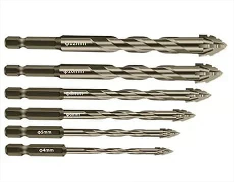 4-Pc 4-Flute Serrated Eccentric Drill Bit Kit, 6-12mm - View 15