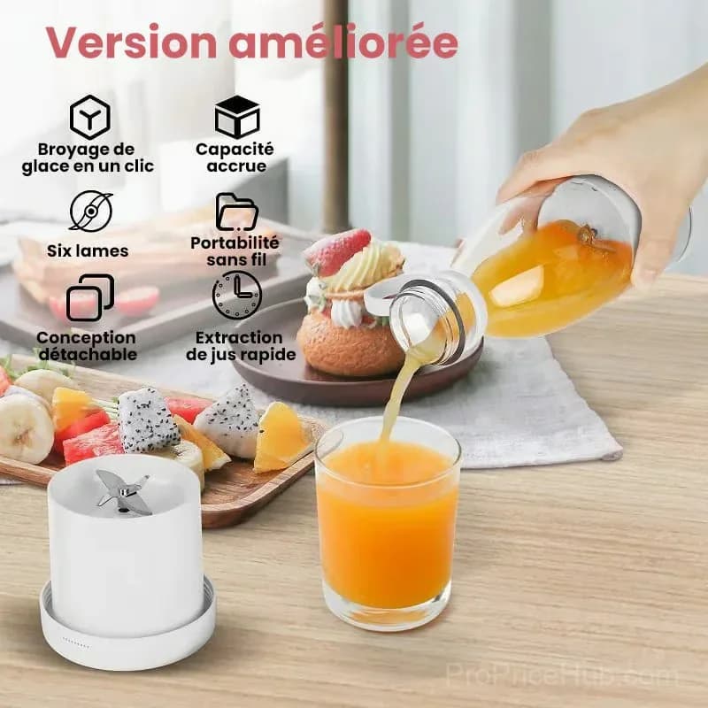 Portable Juicer Blender for Fresh Juice, Rose - View 18
