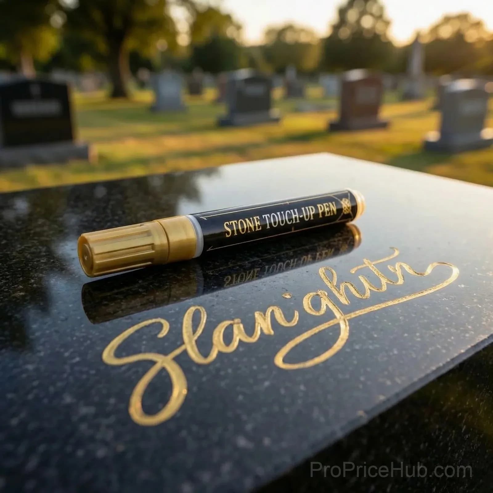Gravestone Marker Pen for Restoring Faded Inscriptions - View 7