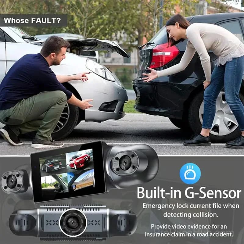 4-Channel 1080P WiFi Car Recorder with 32GB Memory Card - View 2