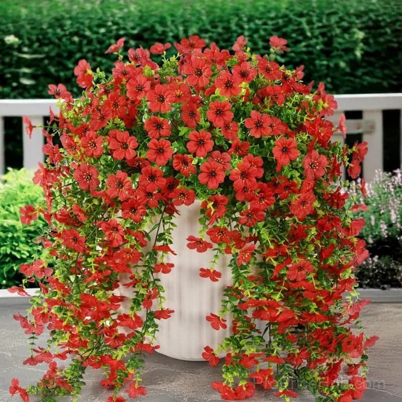 Outdoor Cascading Daisy & Eucalyptus Artificial Flowers, UV Resistant - View 17
