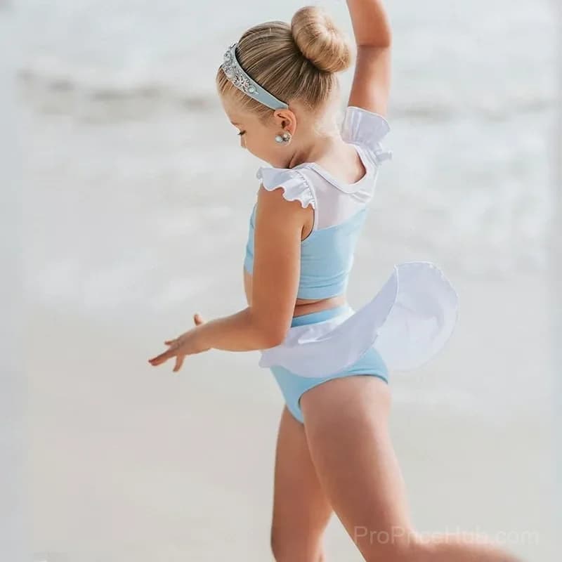 Kids Snow White Princess Inspired Swimsuit, 2-3 Years - View 9