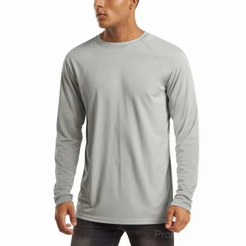 Men's UPF 50+ Long Sleeve Performance Shirt - Quick Dry, Lightweight, Breathable - View 6