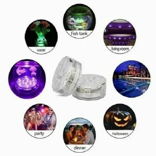 Submersible LED Pool Light with RF Remote Control - View 7
