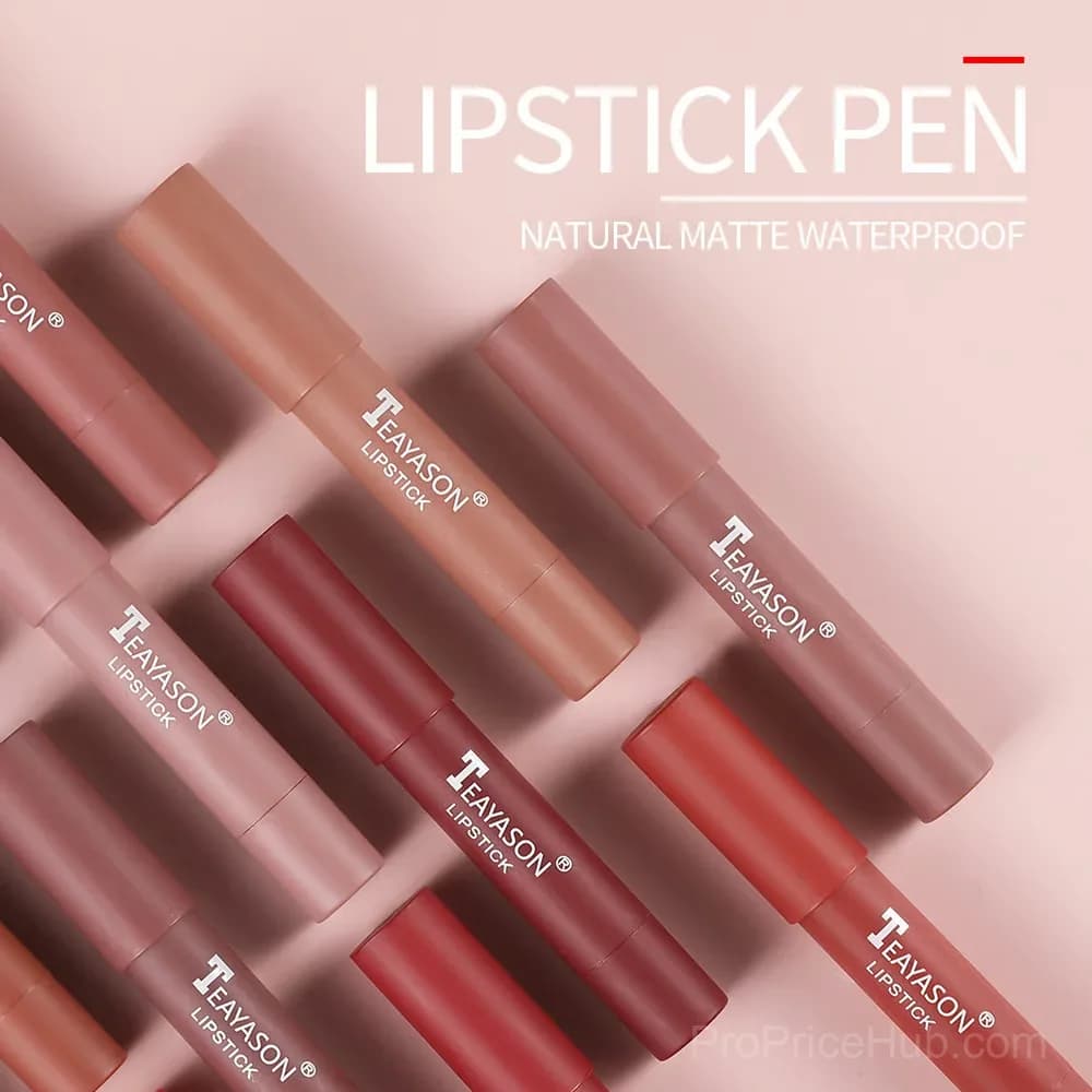 12-Color Matte Lipstick Pen - 01# - View 20
