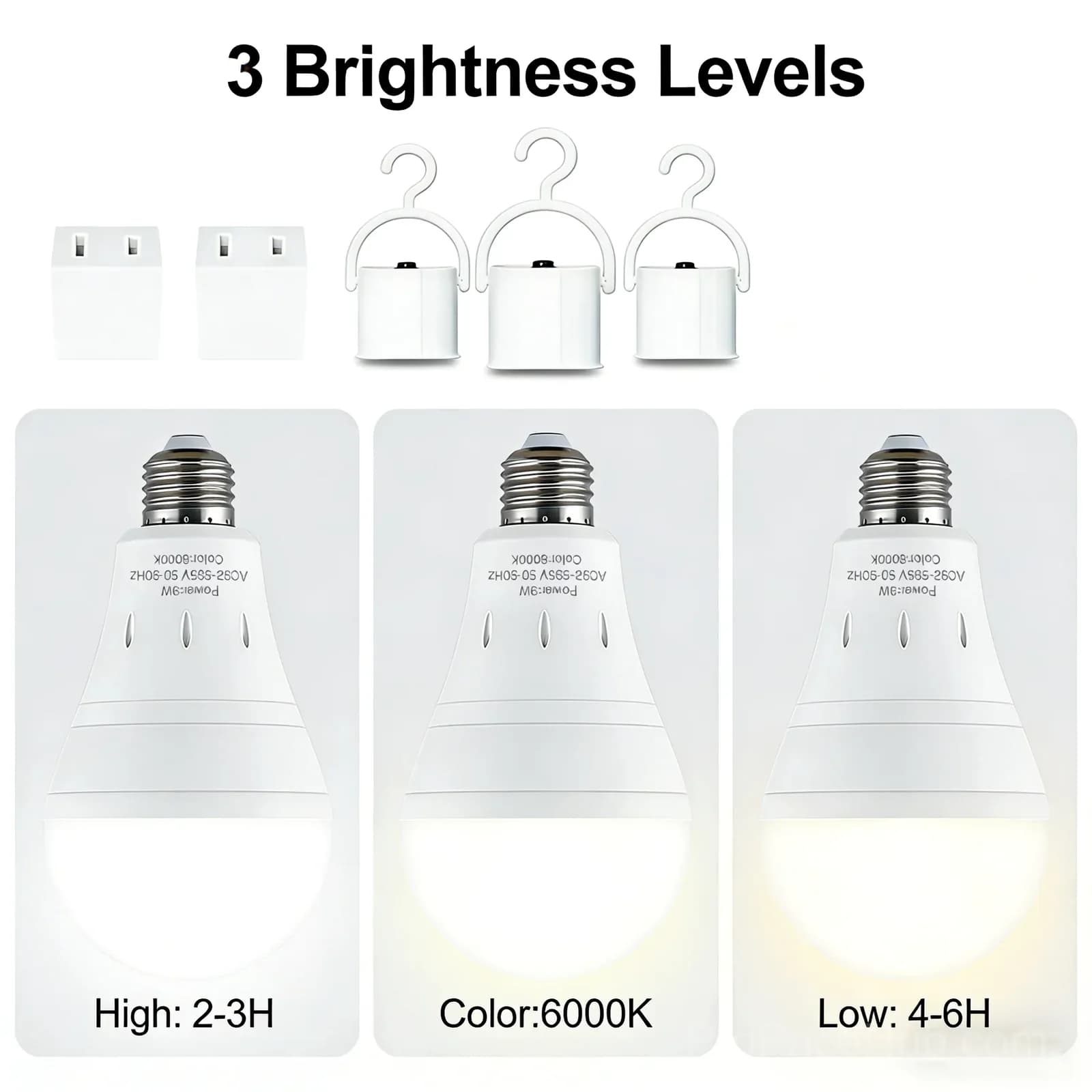 Rechargeable LED Emergency Light Bulb, 1-Pack - View 10