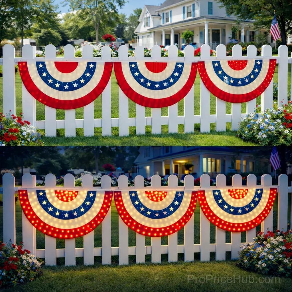 3 x 6 Ft LED Patriotic Bunting Banner for America’s 250th - View 9