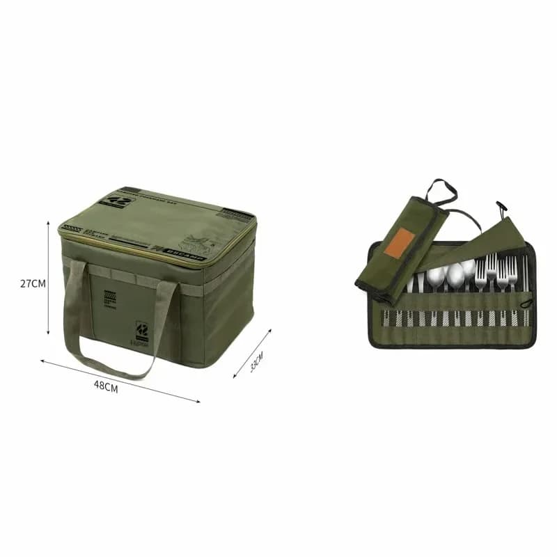 30L Waterproof Outdoor Folding Storage Bag, Khaki - View 25