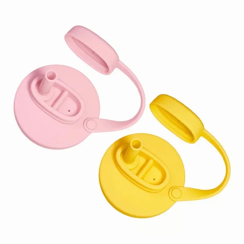 Pink Silicone Soda Can Lid Cover Without Straw Brush - View 25