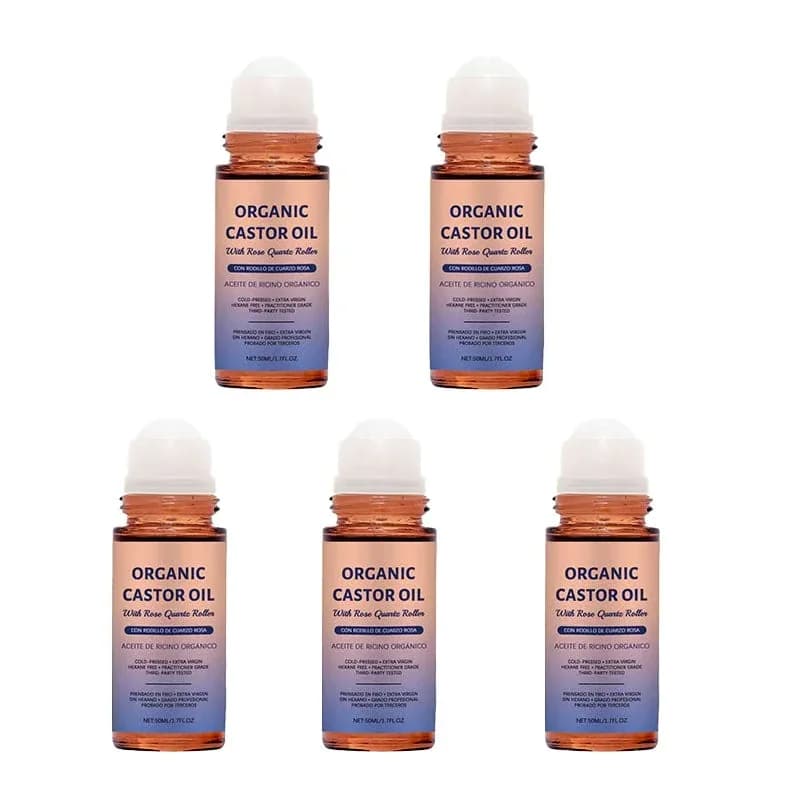 Organic Golden Castor Oil Roll-On with Rose Quartz, 1 Pc - View 18