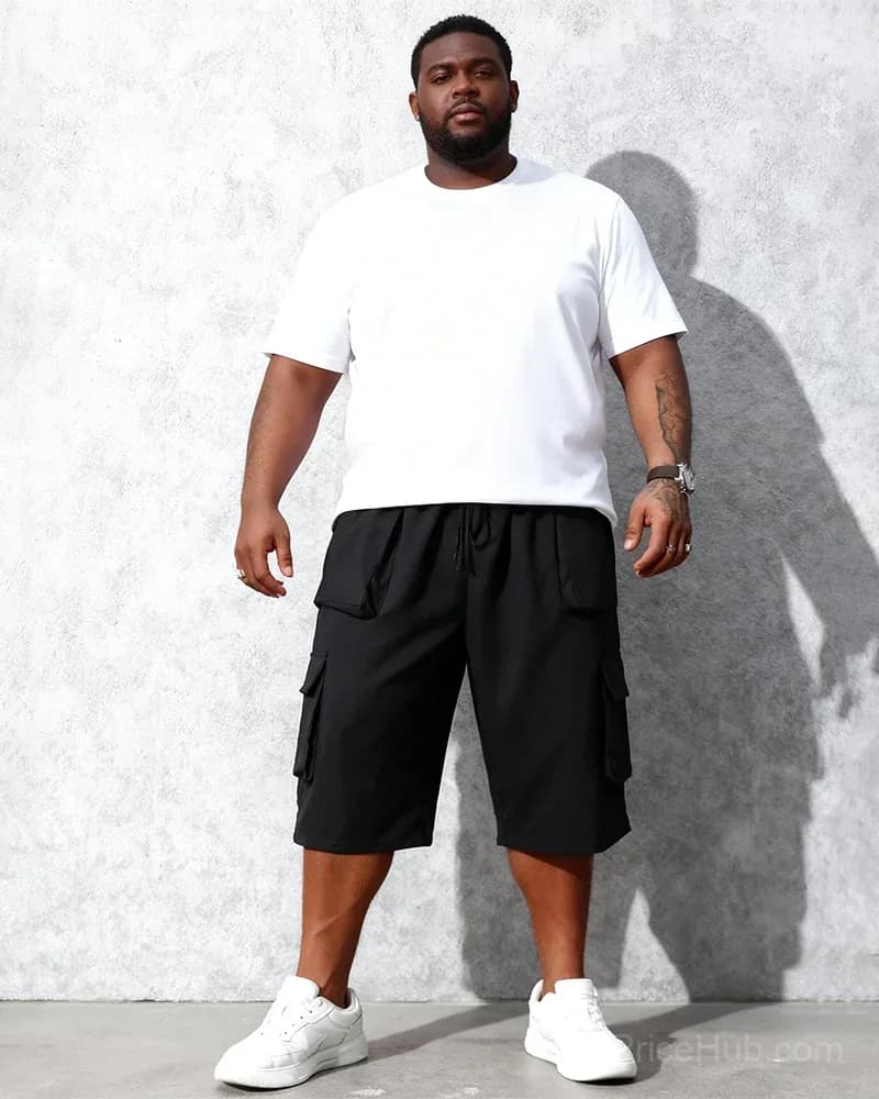 Big & Tall Men's Drawstring Multi-Pocket Loose Casual Pants, 2XL-6XL - View 9