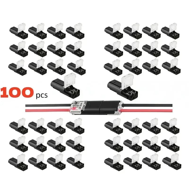 Double-Wire 2-Pin LED Light Strip Plug-in Connector - View 11