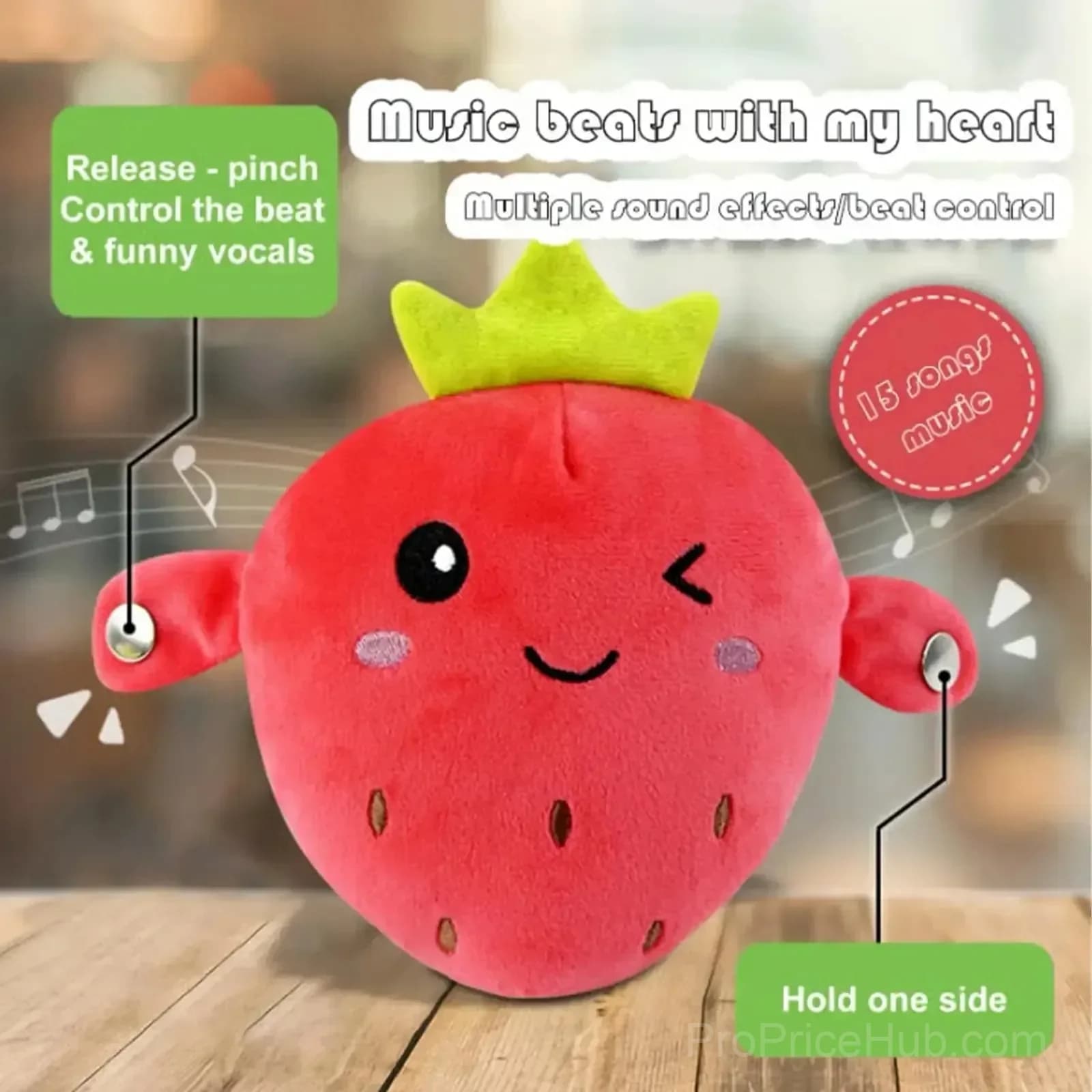 Interactive Music Plush Fruit Toy Set - View 4