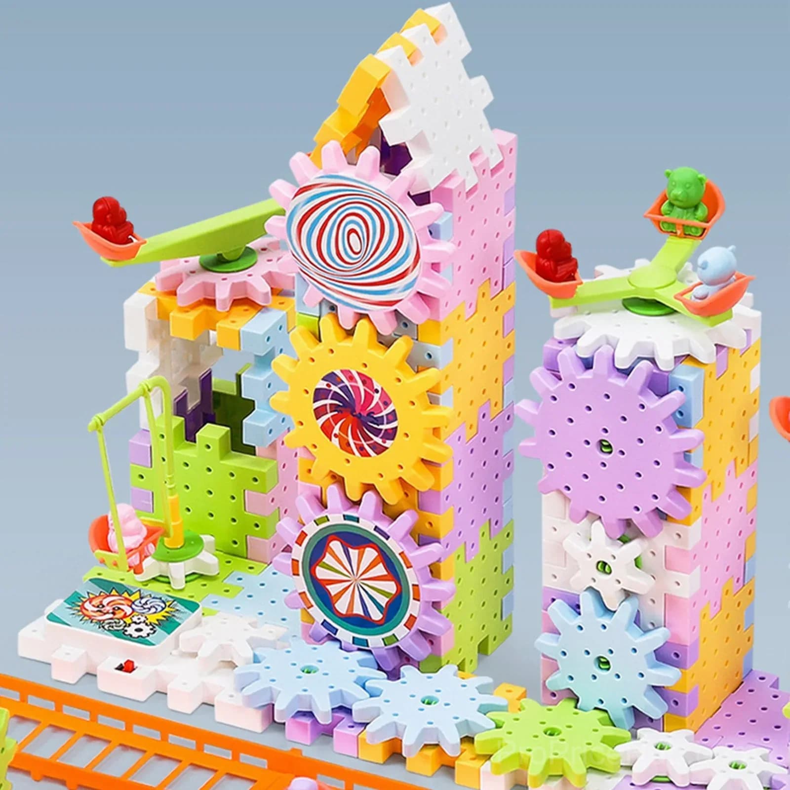 Children's Electric Gear Building Blocks Set - View 5