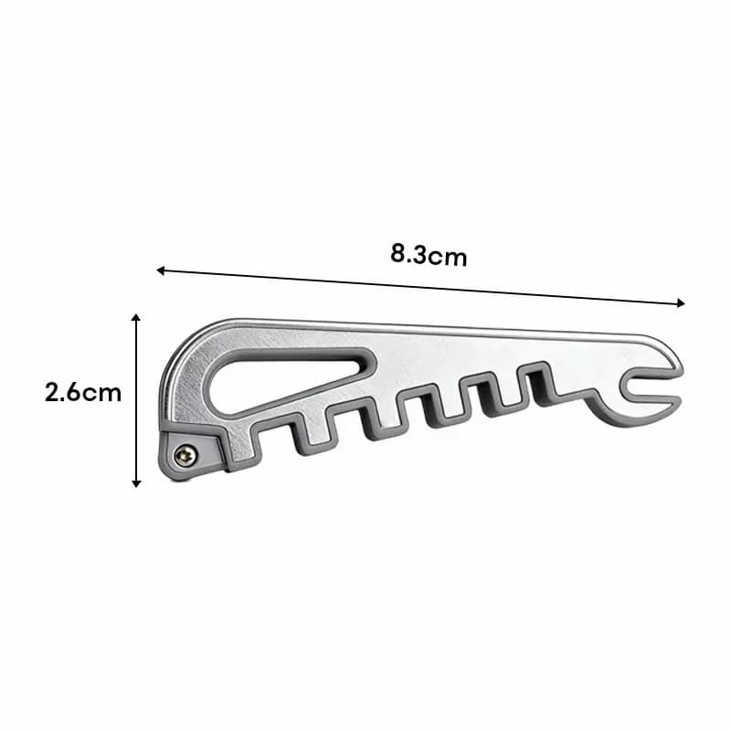 Eyeglass Frame Adjustment Tool, Silver Teardrop Hole - View 9