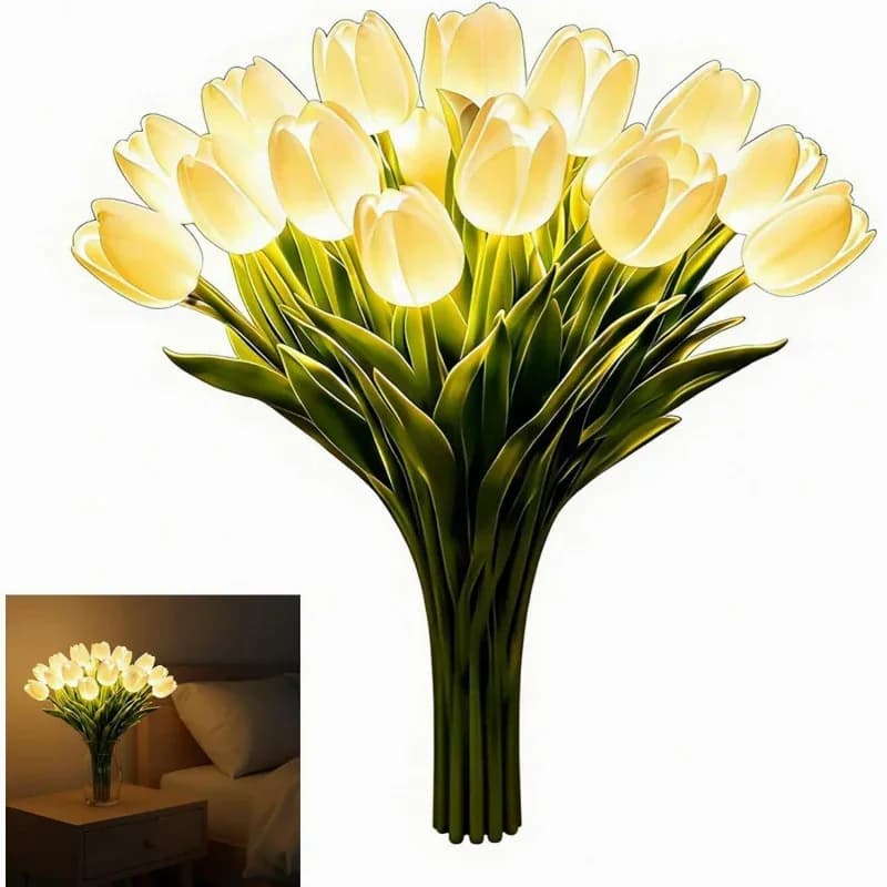 Radiant Romantic Tulip Light - Artificial Flower - View 13