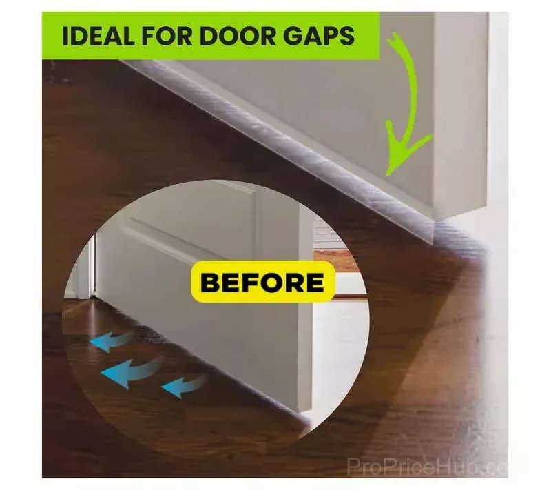 Translucent Weather Stripping Door Seal Strip, 5M/16.4 ft - View 6