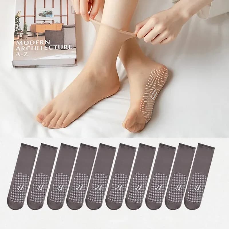 Invisible Slip-Resistant Crystal Silk Socks - View 21