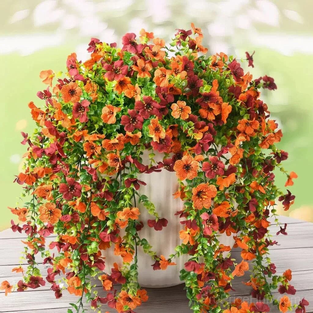 Outdoor Cascading Daisy & Eucalyptus Artificial Flowers, UV Resistant - View 13