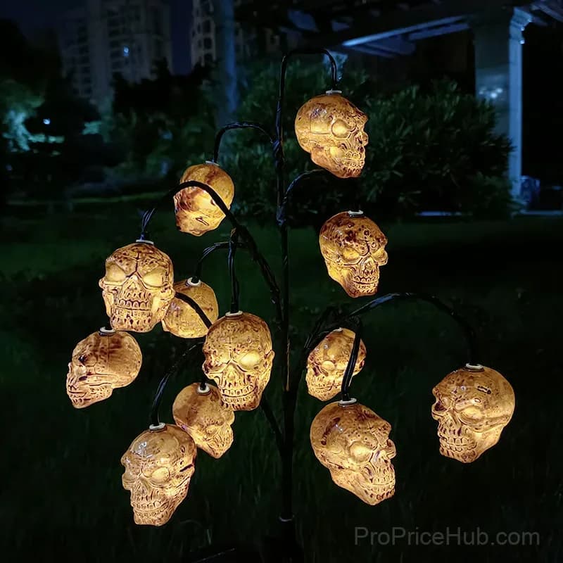 Halloween Ghost Solar Ground Stake Lawn Light, 16 LED - View 2