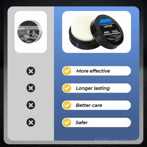 Leather Cleaning and Care Cream & Cleaning Paste, 2-Pack - View 3