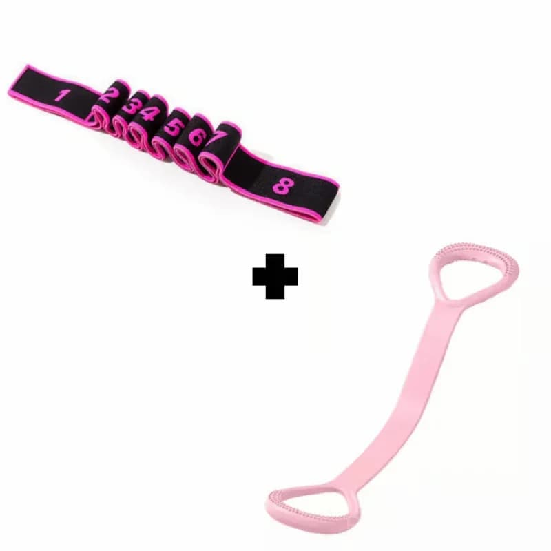 Resistance Band for Fitness and Yoga, Red, No Rear Strap - View 26