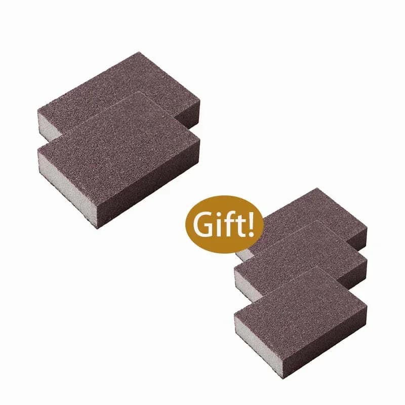 Emery Sponge Scrubber – Heavy-Duty Burnt Grease & Rust Remover with Ergonomic Handle - View 11