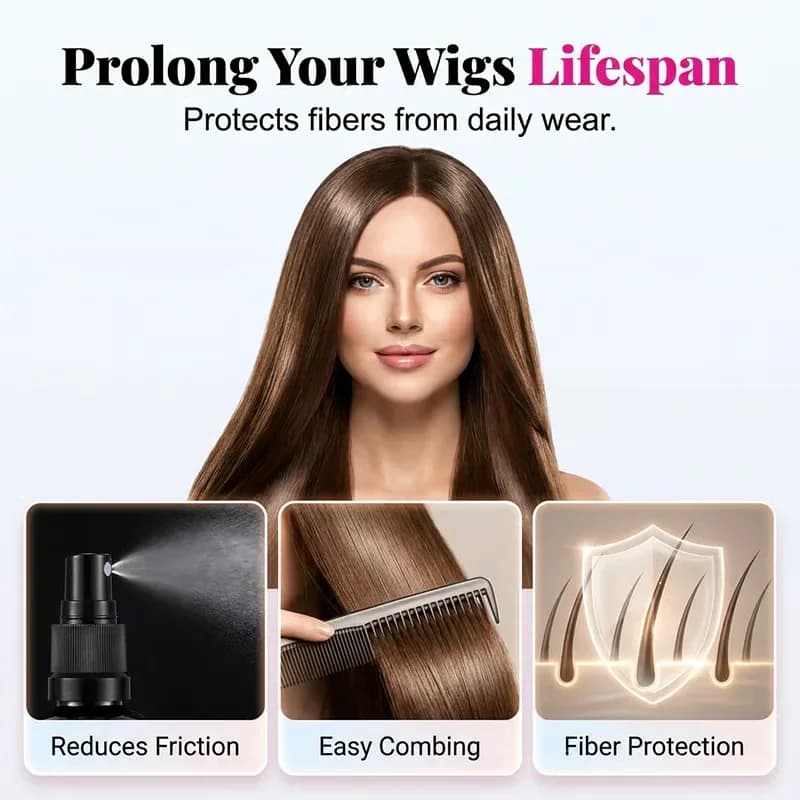 Wig Straightening & Smoothing Spray, 50 mL - View 5