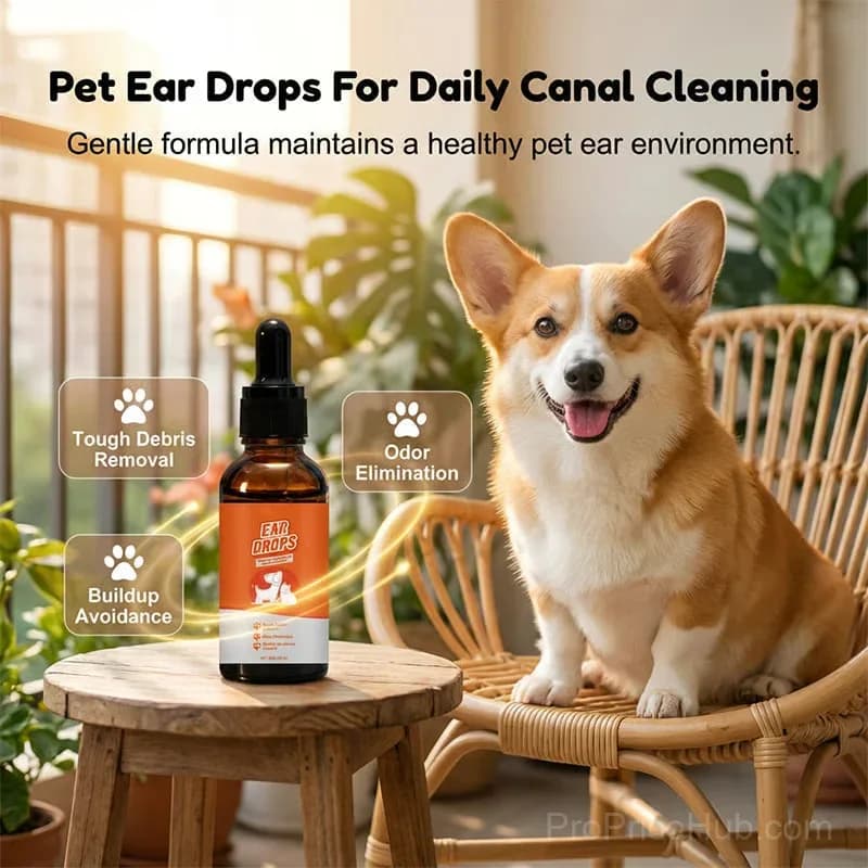 Natural Dog & Cat Ear Drops for Itching & Wax Build-Up - View 4