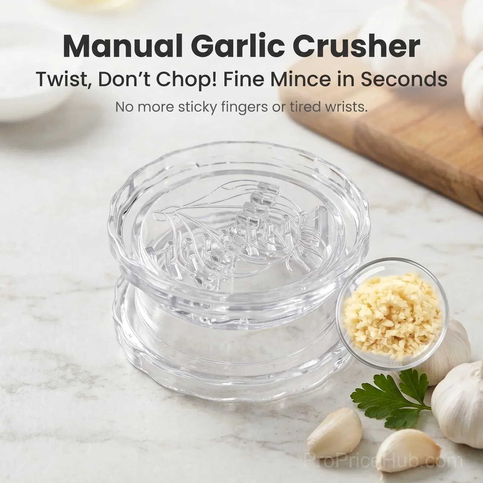 Manual Garlic Twister & Masher Kitchen Gadget - View 4