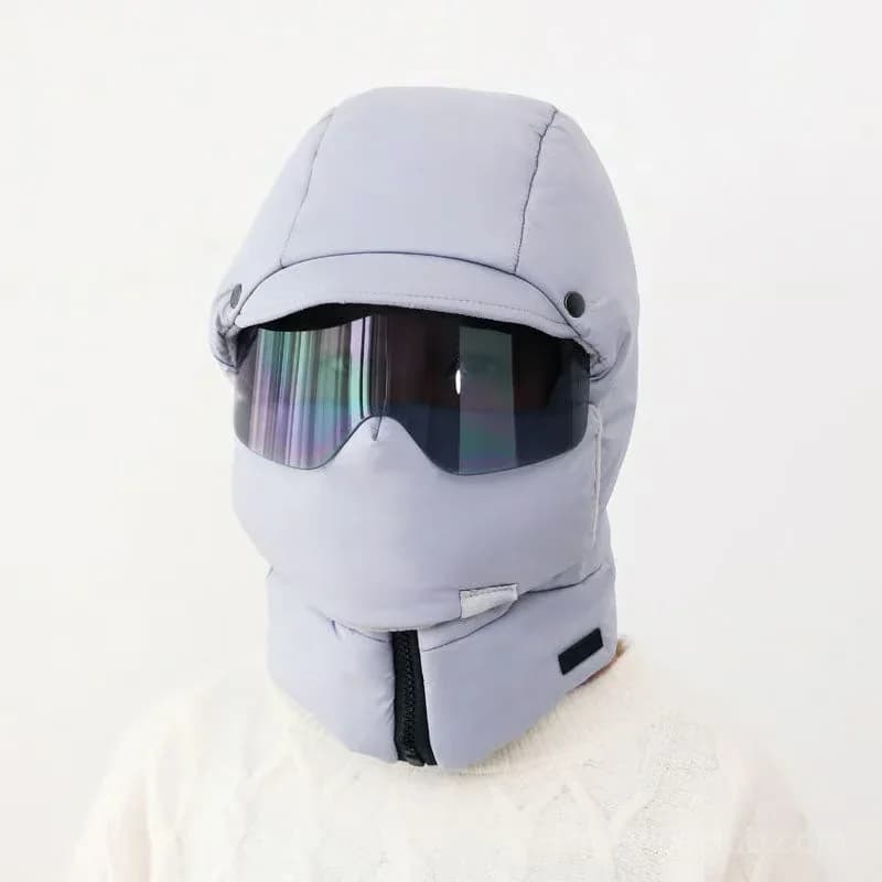 Windproof Full-Cover Outdoor Riding Mask with Glasses, Black - View 7