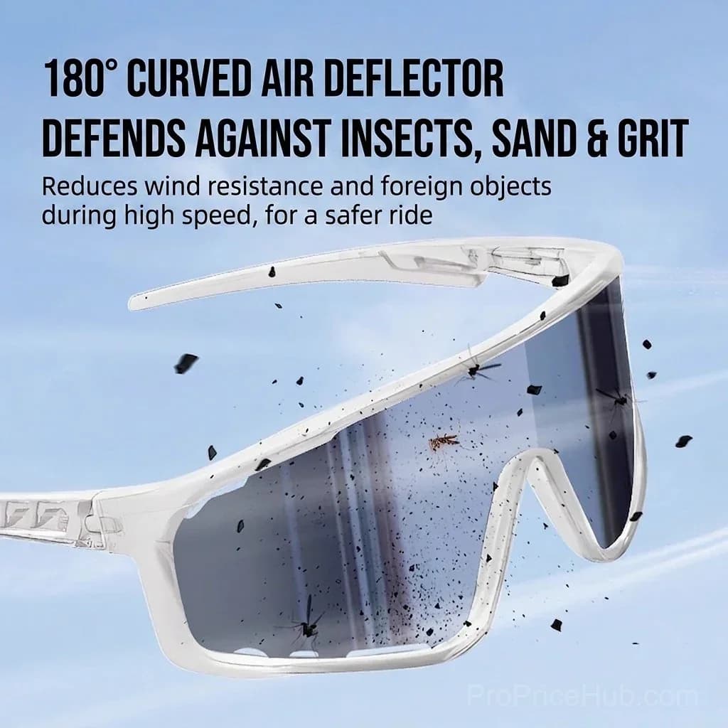 Unisex Photochromic Cycling Sunglasses - Windproof for Road Bike - View 2