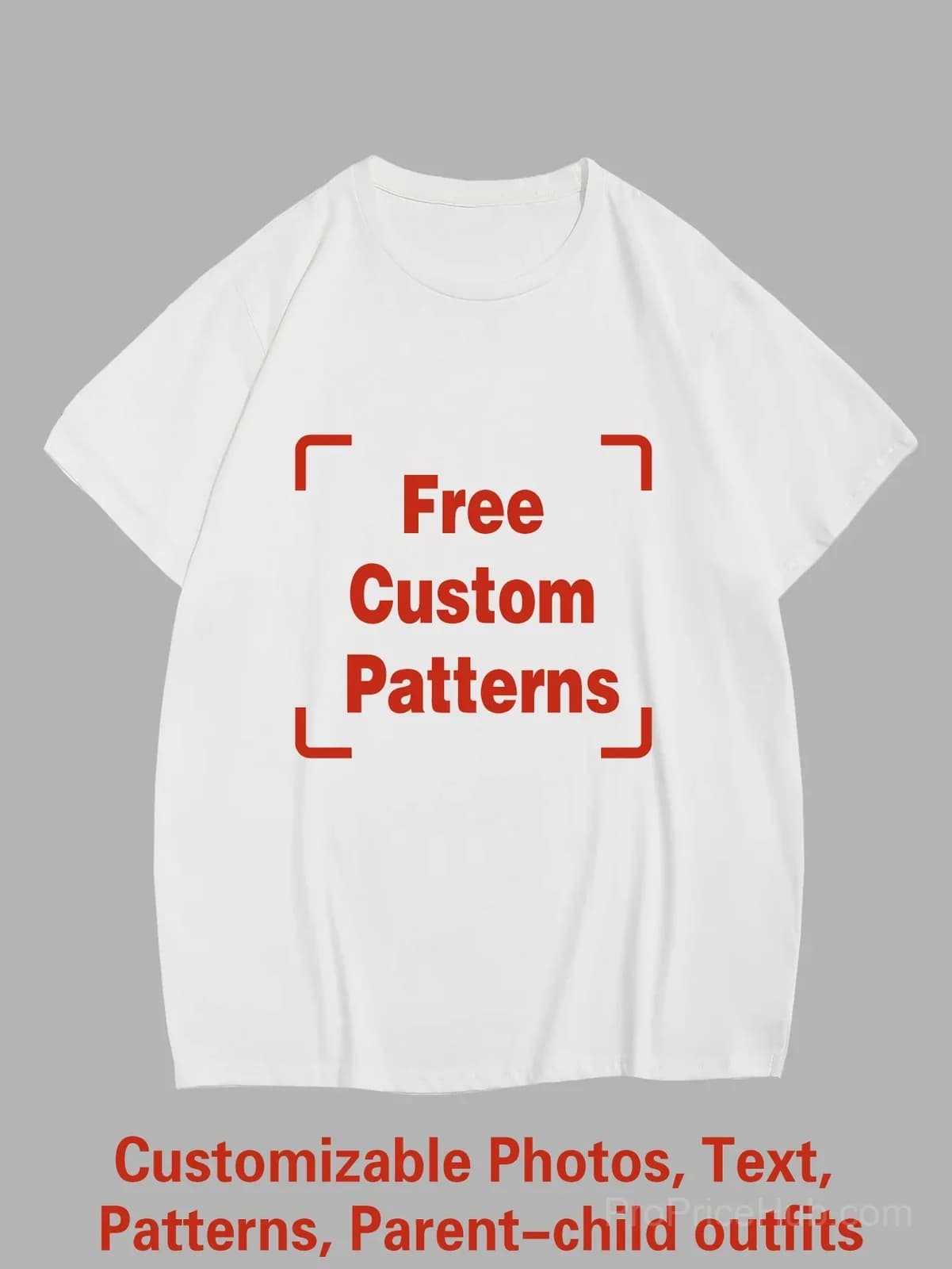 Custom Big & Tall T-Shirt – Photo, Text, Logo - View 17