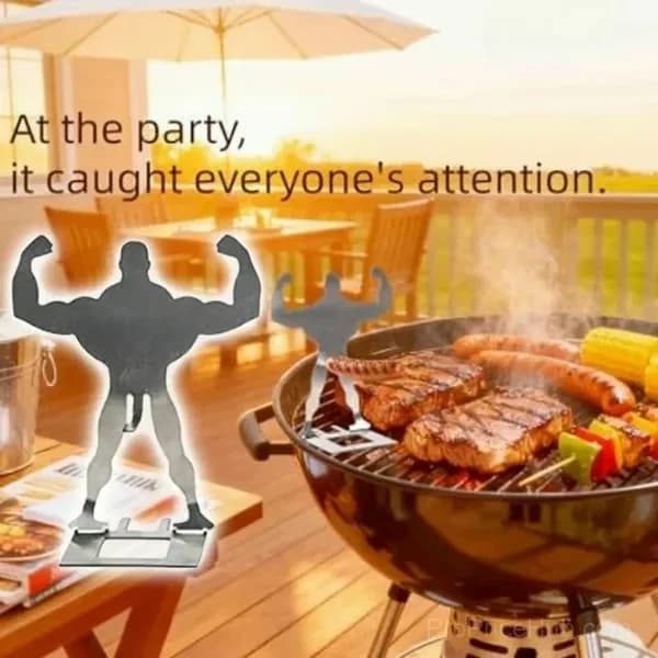 The Grill King – Novelty Sausage Grilling Tool - View 2