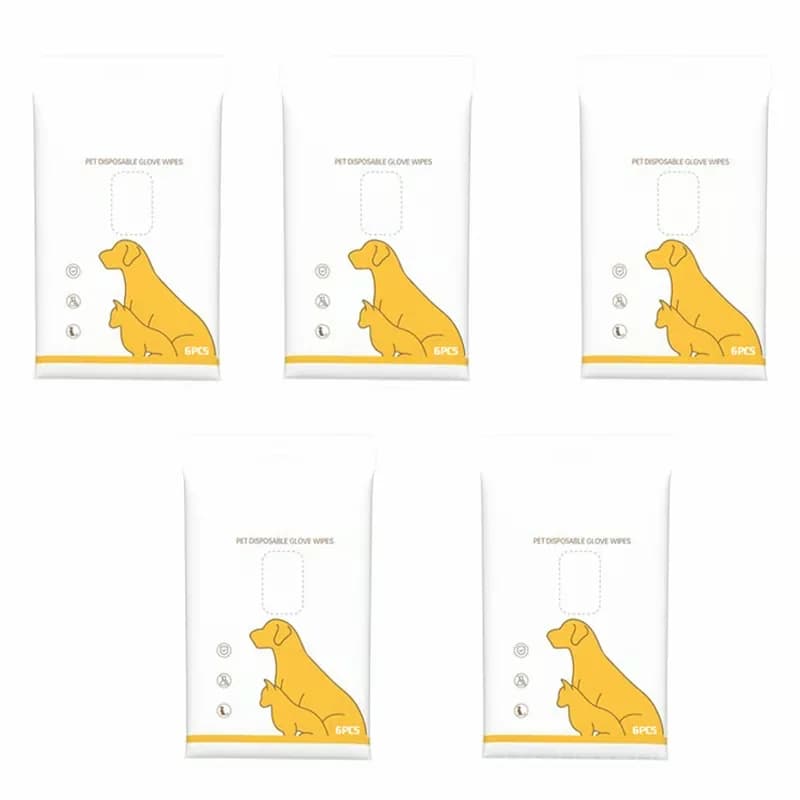 Deodorizing Pet Glove Wipes for Dogs, 6 Count - View 10