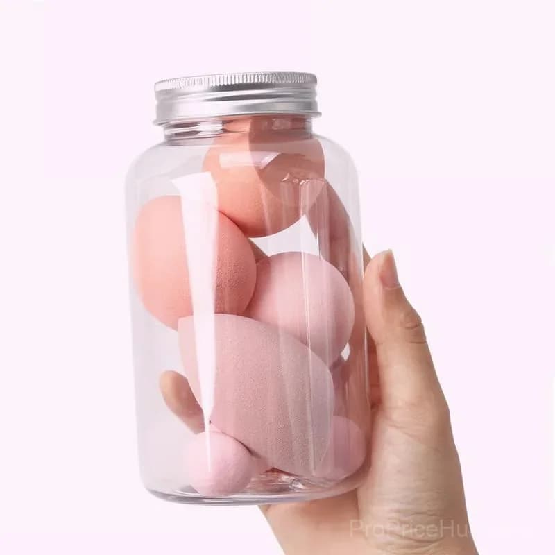 Pink Portable Makeup Brush Set with LED Light - View 14