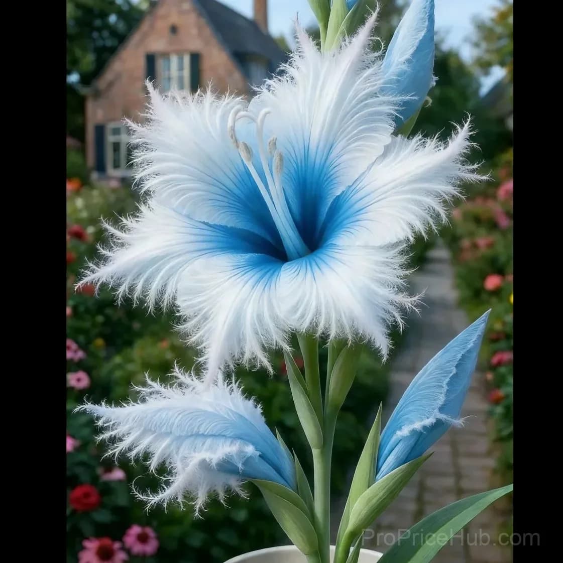 Rare Feather-Edged Lily Bulbs – Pink & White Blooms, Easy to Grow - View 5