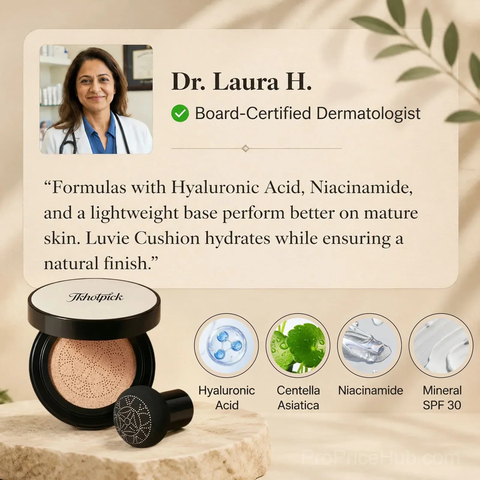 Tkhotpick Glow Foundation Cushion Compact - View 6