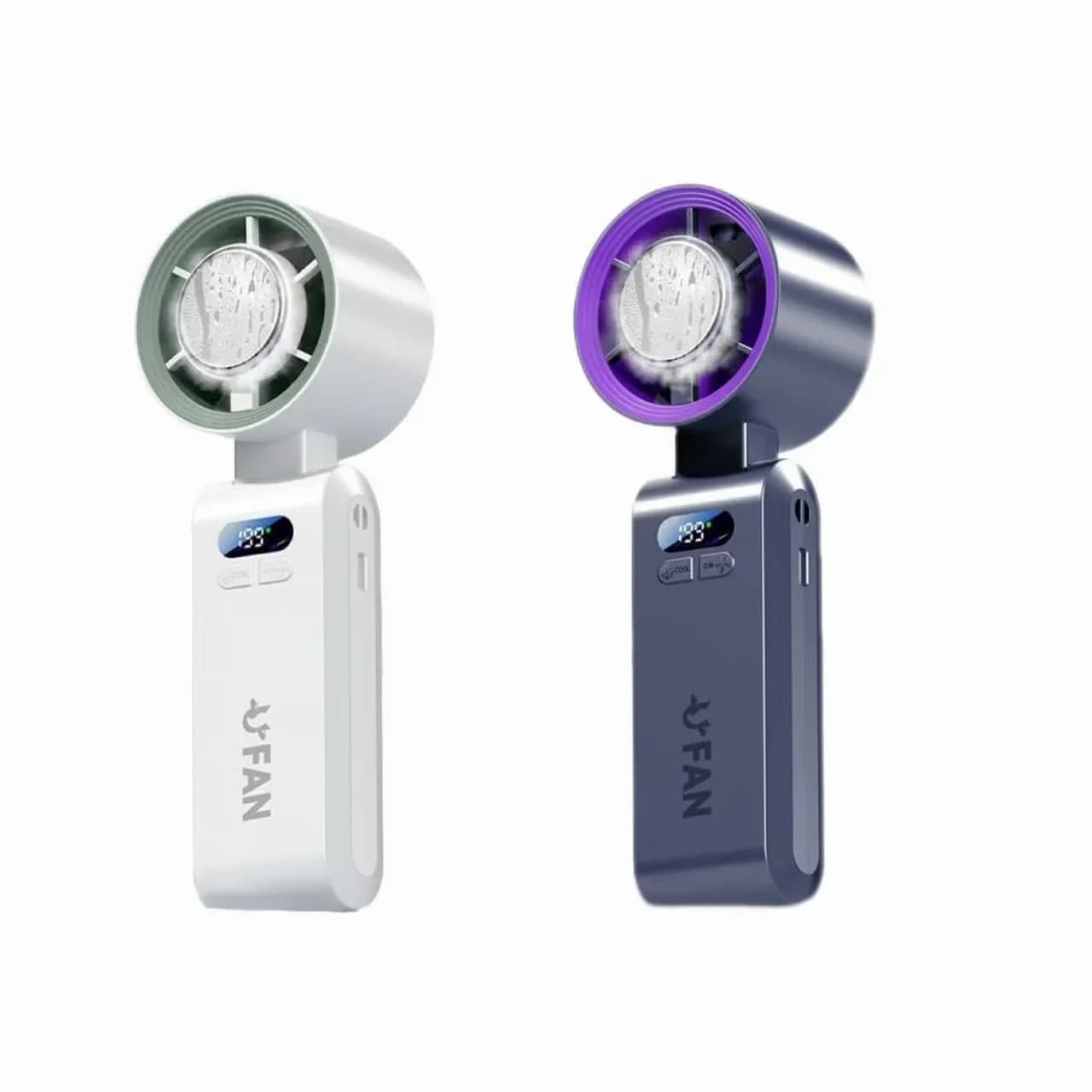 Handheld Semiconductor Cooling Fan, Pro, Grey - View 6