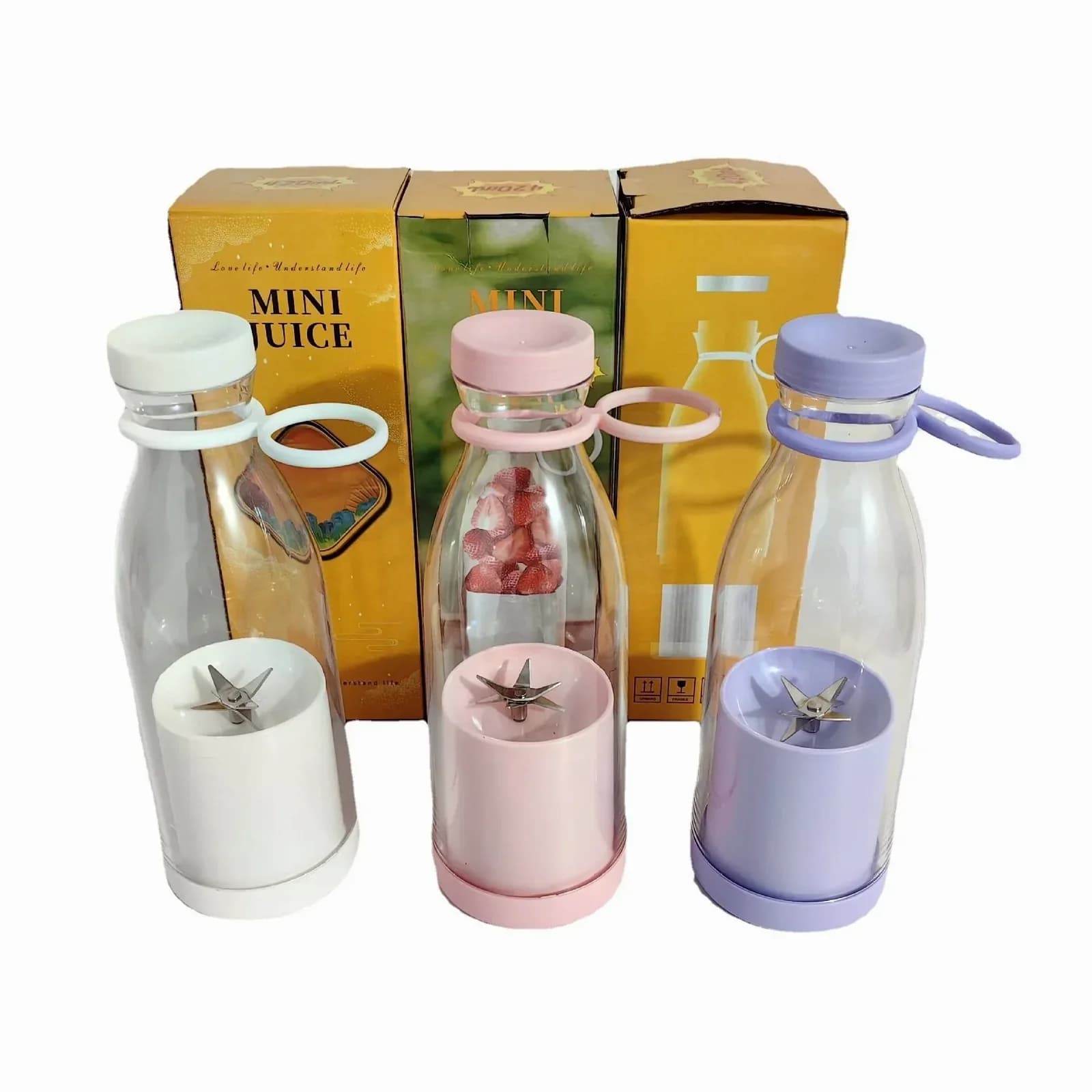 Portable Juicer Blender for Fresh Juice, Rose - View 8