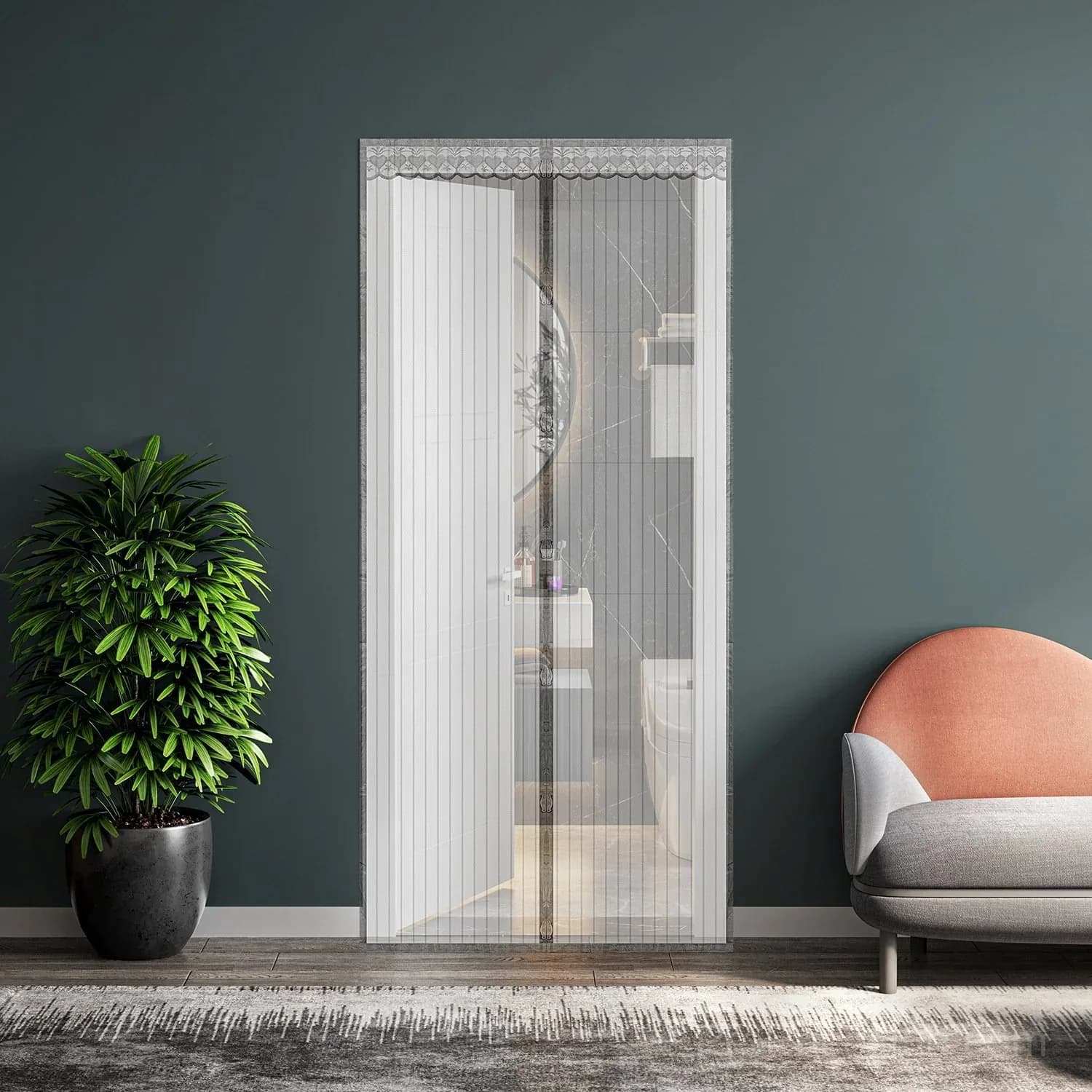 Magnetic Screen Door, Hands-Free Patio Entry - View 20