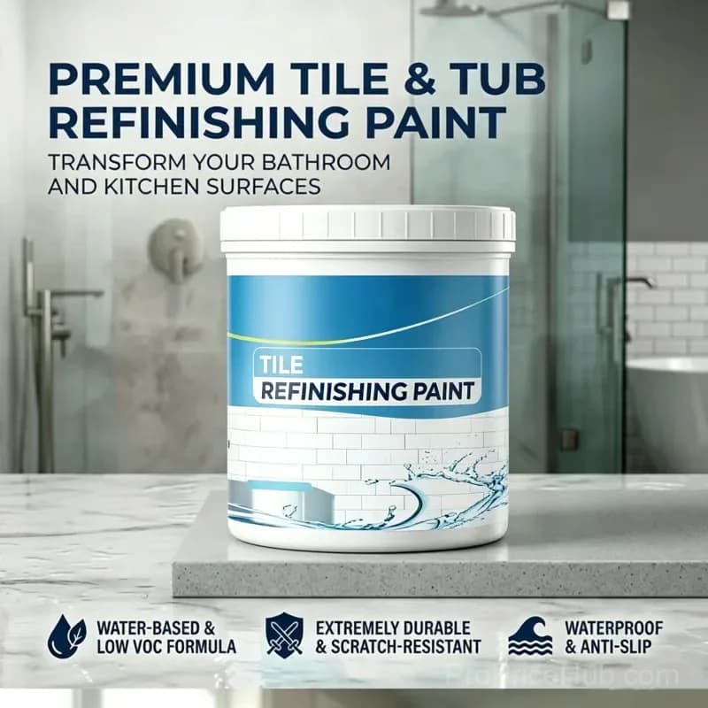Tile & Tub Refinishing Paint Kit, Black, 100g (3.5 oz) - View 2