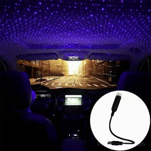Mini LED Star Night Projection Lamp - Fuchsia, Two Colors - View 3