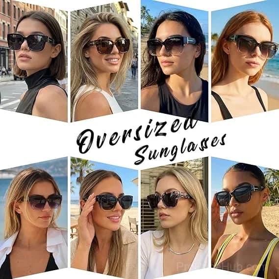 Polarized Fit Over Sunglasses for Women – UV400 Floral Frame - View 21